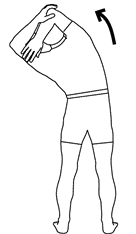 Latissimus stretch standing