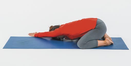 Austin chiropractor childs pose