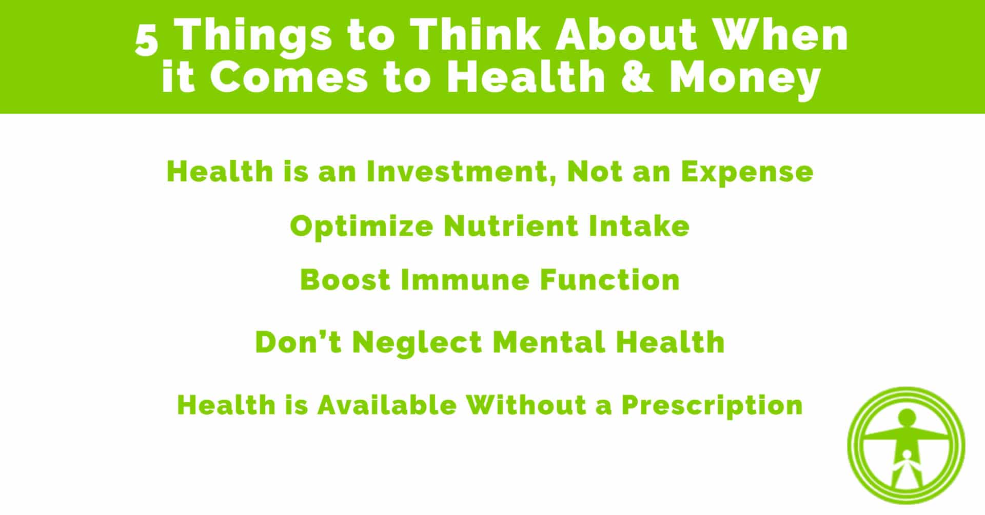 Health and money