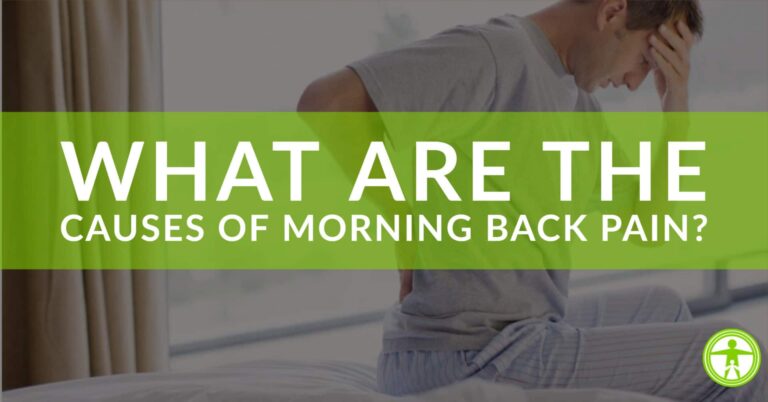 Primary causes of morning back pain