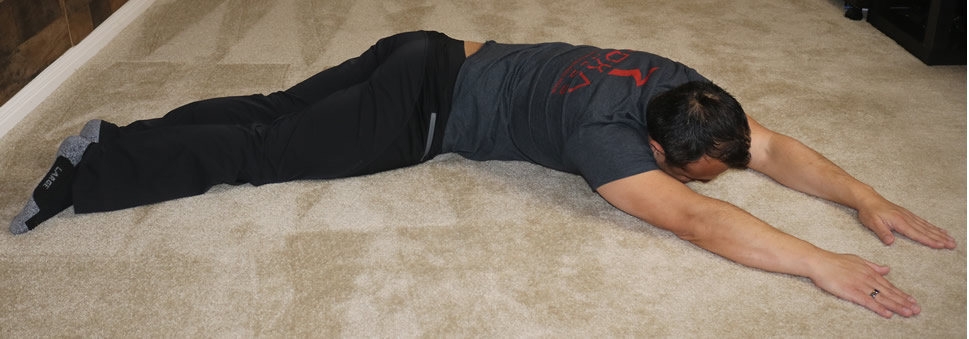 Prone side bending b