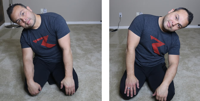 Sitting side bending