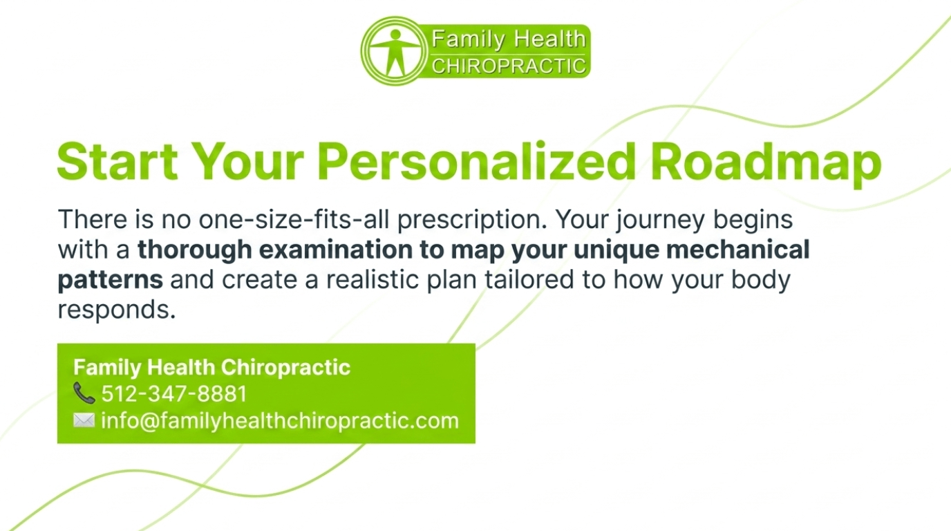 Start Your Personalized Roadmap at Family Health Chiropractic in Austin - thorough examination to map your unique mechanical patterns