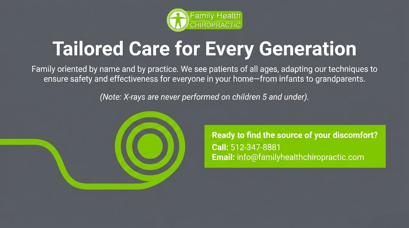 Tailored chiropractic care for every generation at Family Health Chiropractic in Austin TX