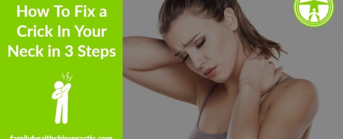 how to fix a crick in your neck in 3 steps