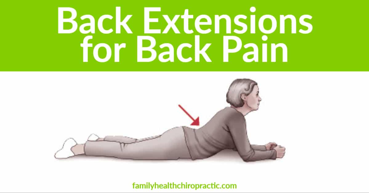 back extension for back pain when sitting