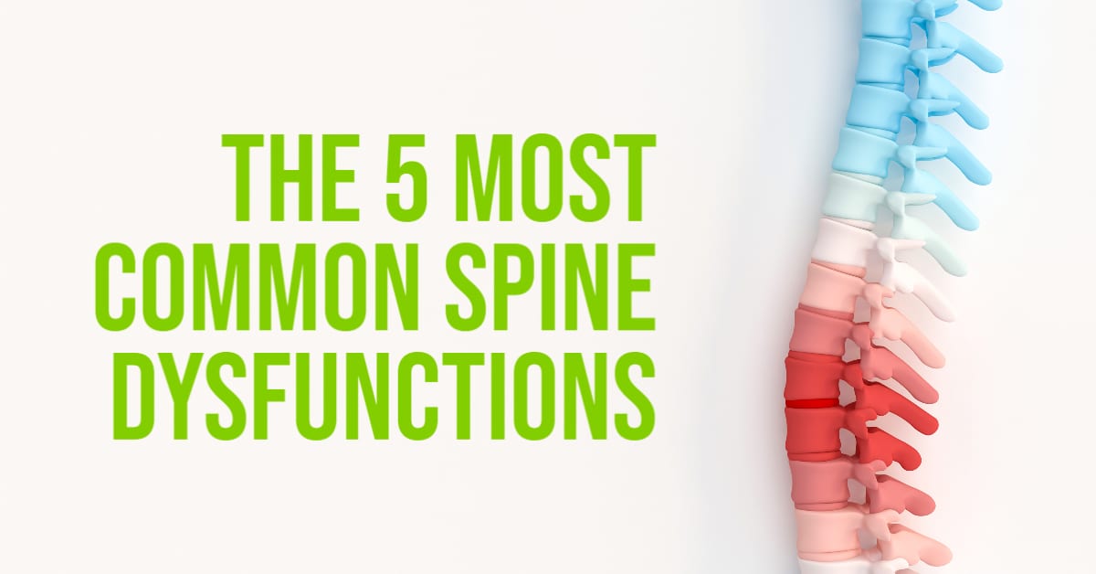 the 5 most common spine dysfunctions