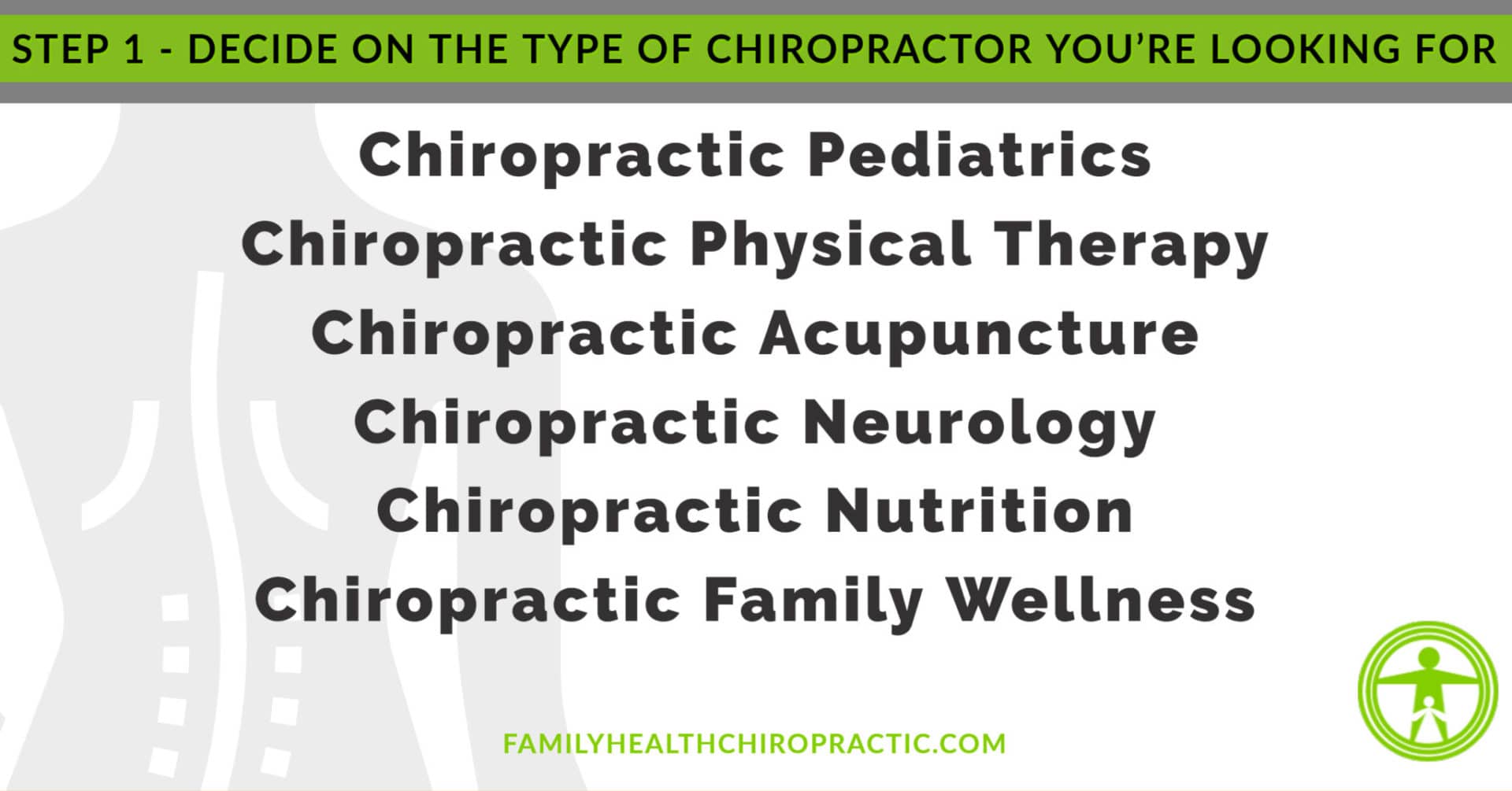 what type of chiropractic are you looking for